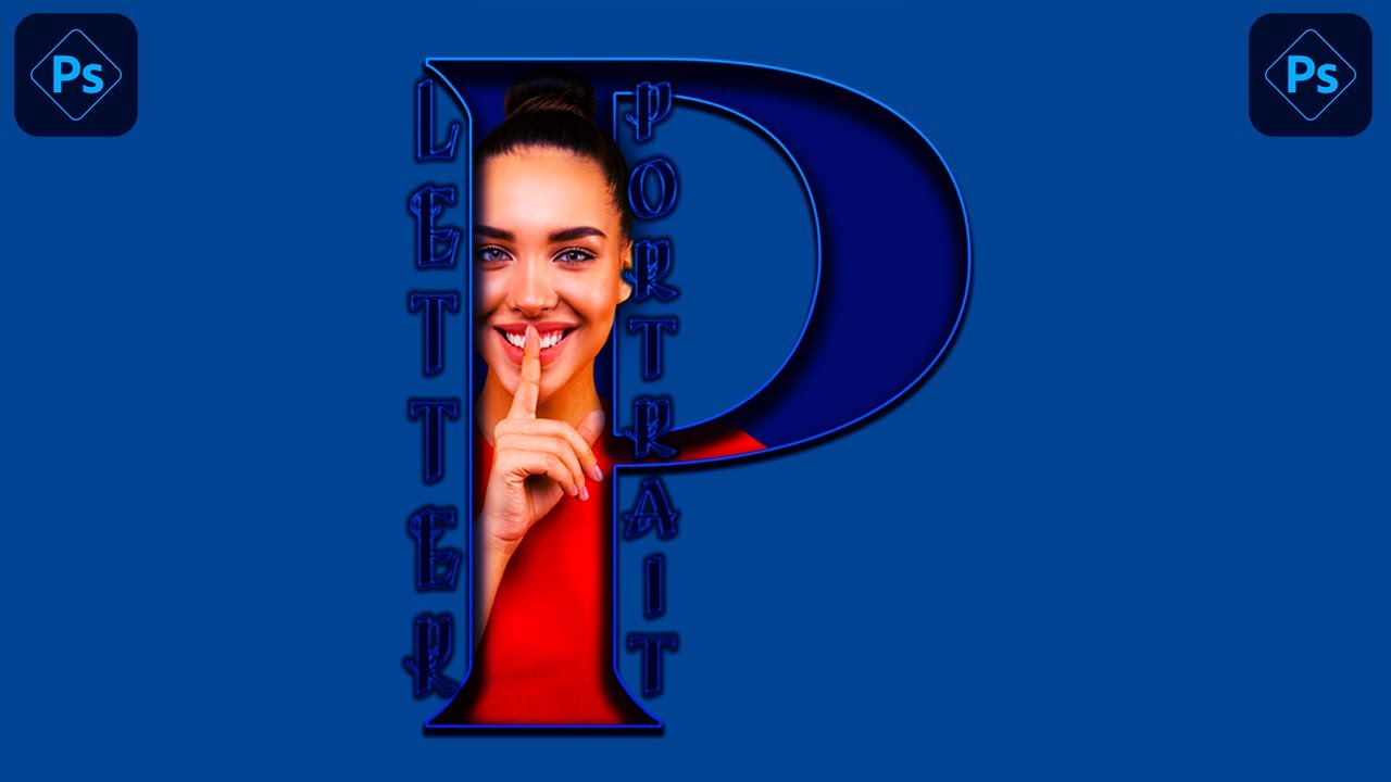 Letter P Portrait Design || Photoshop Tutorial