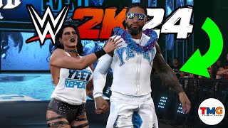 WWE 2K24 : How To Create Rhea Ripley & Jey Uso as couple Tutorial screenshot 3