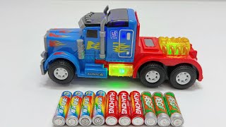 Unboxing Electric Transformable Trailer, RC Drifting Police Car, RC Stunt Dump Truck, Dragon Dance