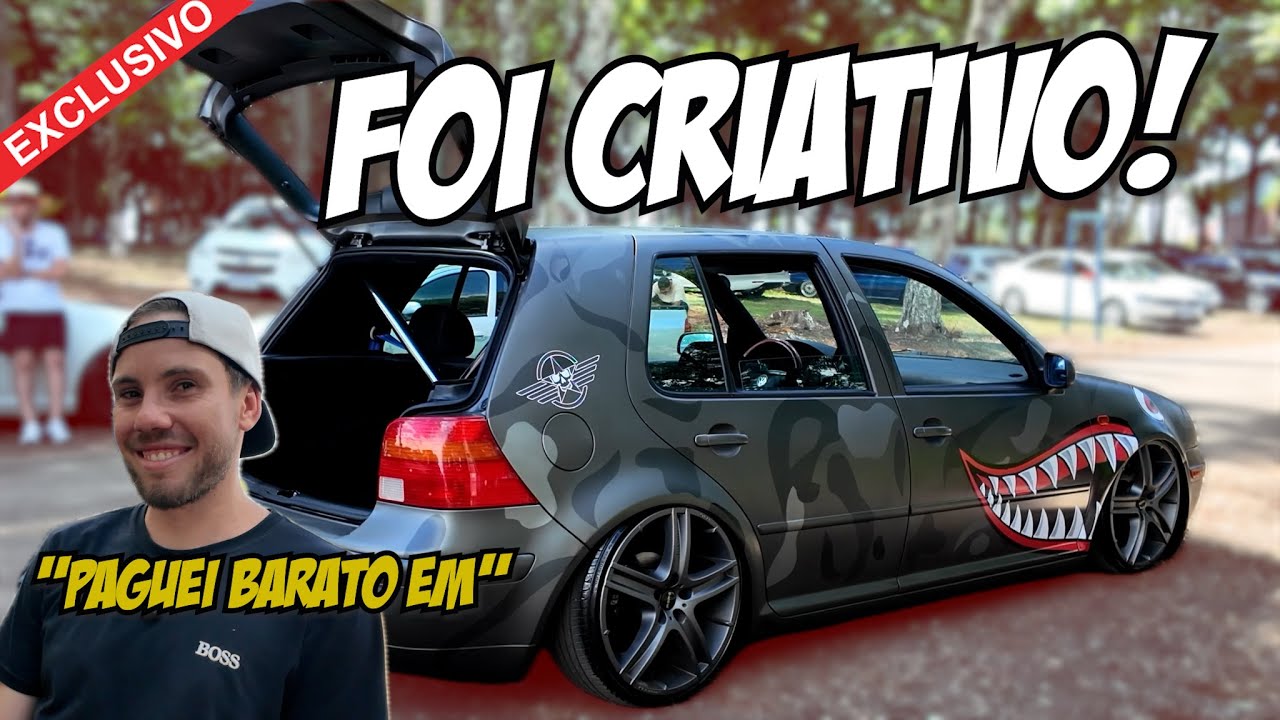 GOLF SAPÃO TEMÁTICO PINTADO! PAGOU BARATO NAS RODAS E SE DEU BEM - CRIATIVIDADE AUTOMOTIVA