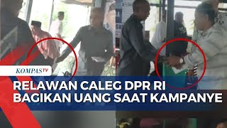Viral! Video Aksi Relawan Caleg DPR RI di Bulukumba Bagi-Bagi Uang saat Kampanye