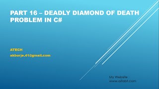 Deadly Diamond of Death problem in C# screenshot 2