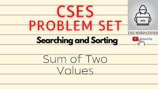Sum of Two Values CSES Problem Set