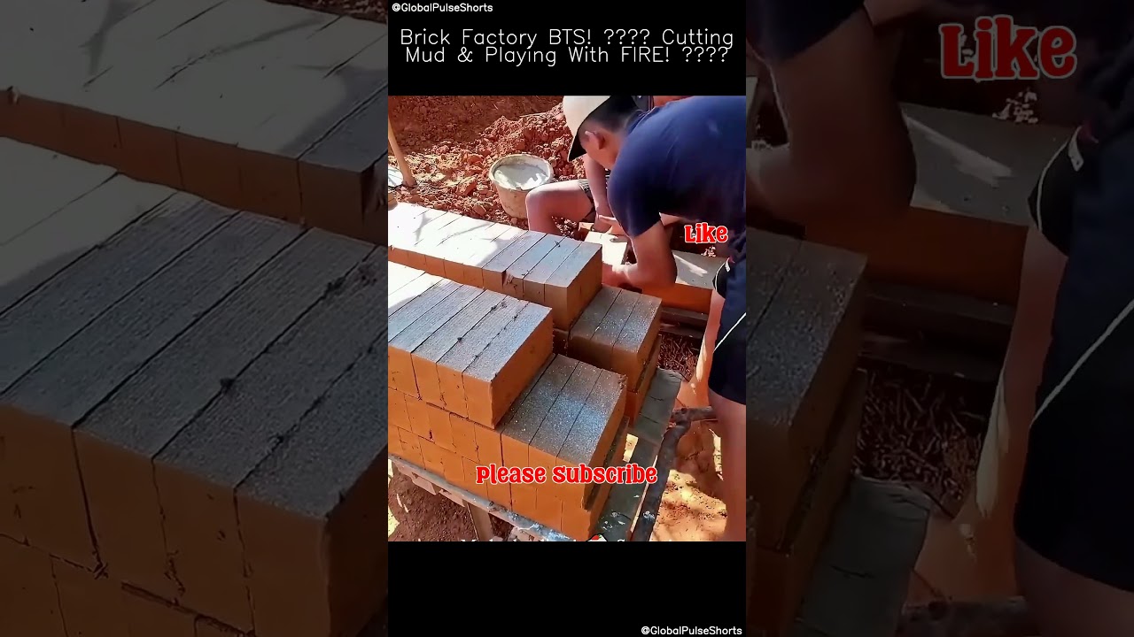 Brick Factory BTS! 🧱 Cutting Mud & Playing With FIRE! 😂 