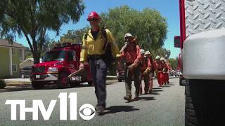 Thousands evacuate southern California due to wildfire