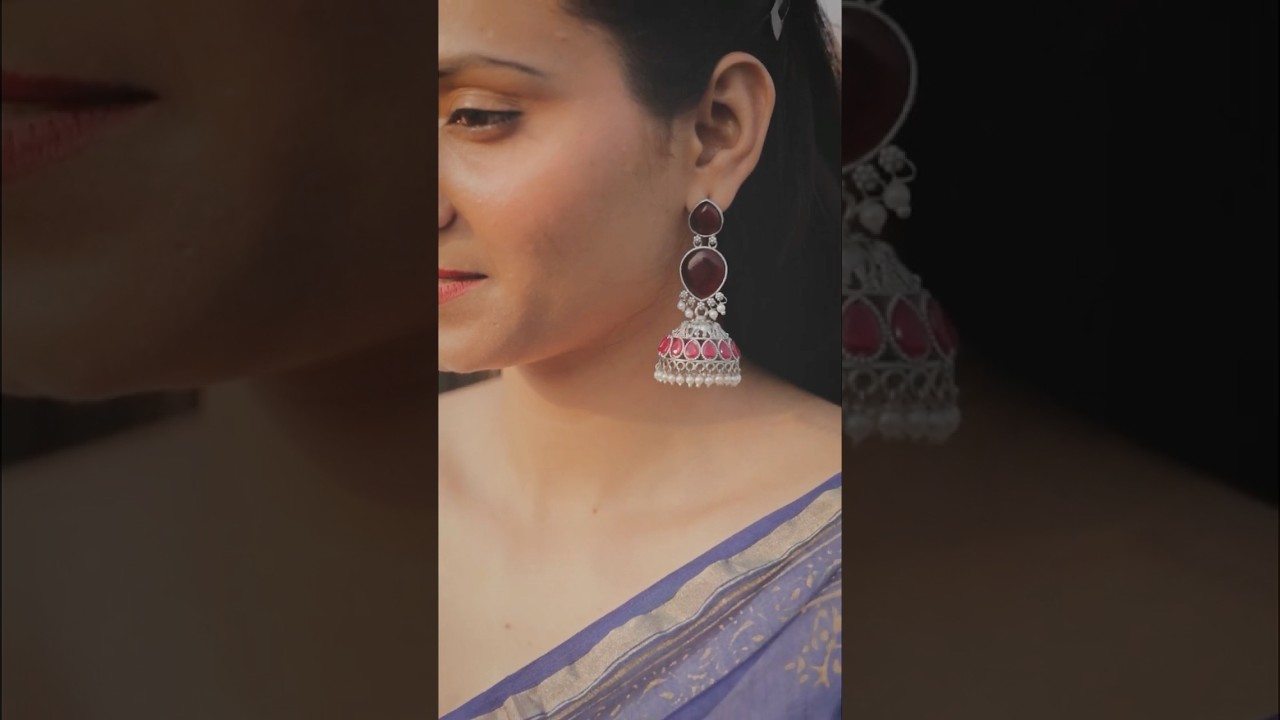 Krishaz brings the latest unique collection of oxidized earrings ‘.