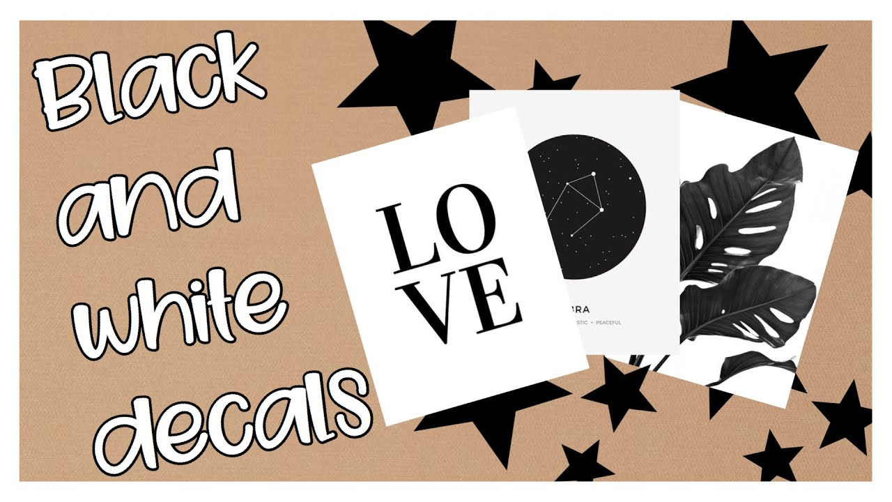 Black And White Bloxburg Decals