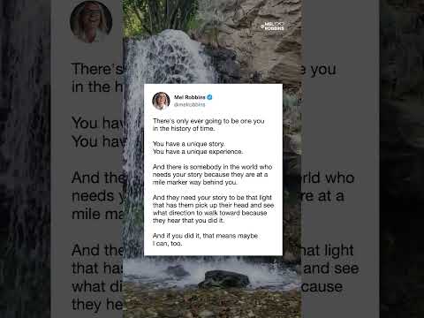 There’s Only One You | Mel Robbins #Shorts