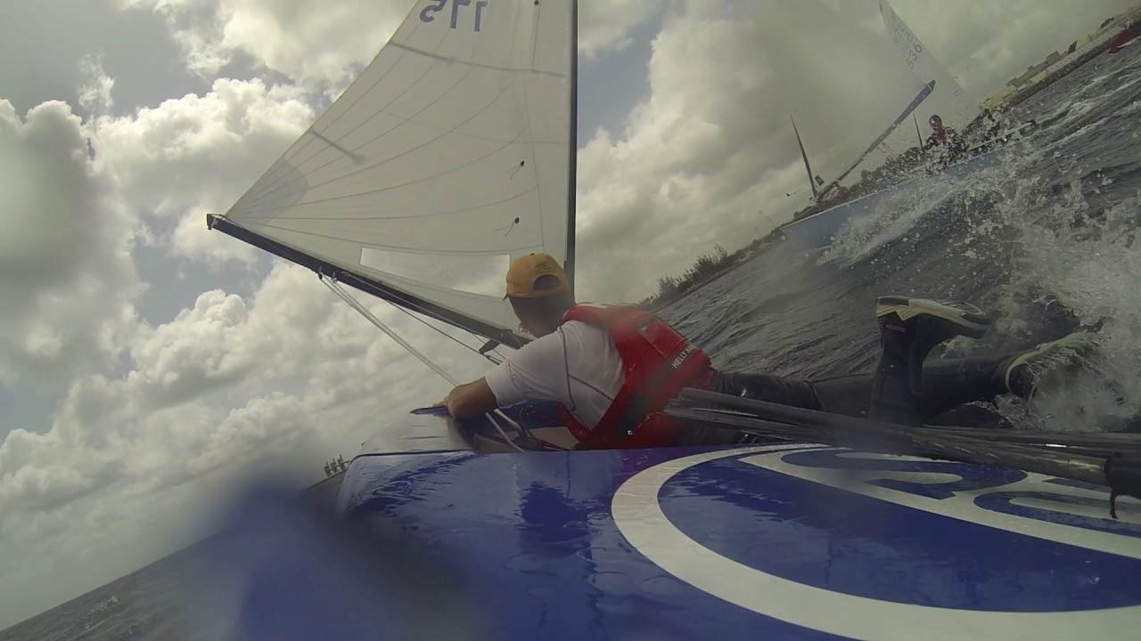 OK Dinghy WM Barbados 2017 Capsized YouTube