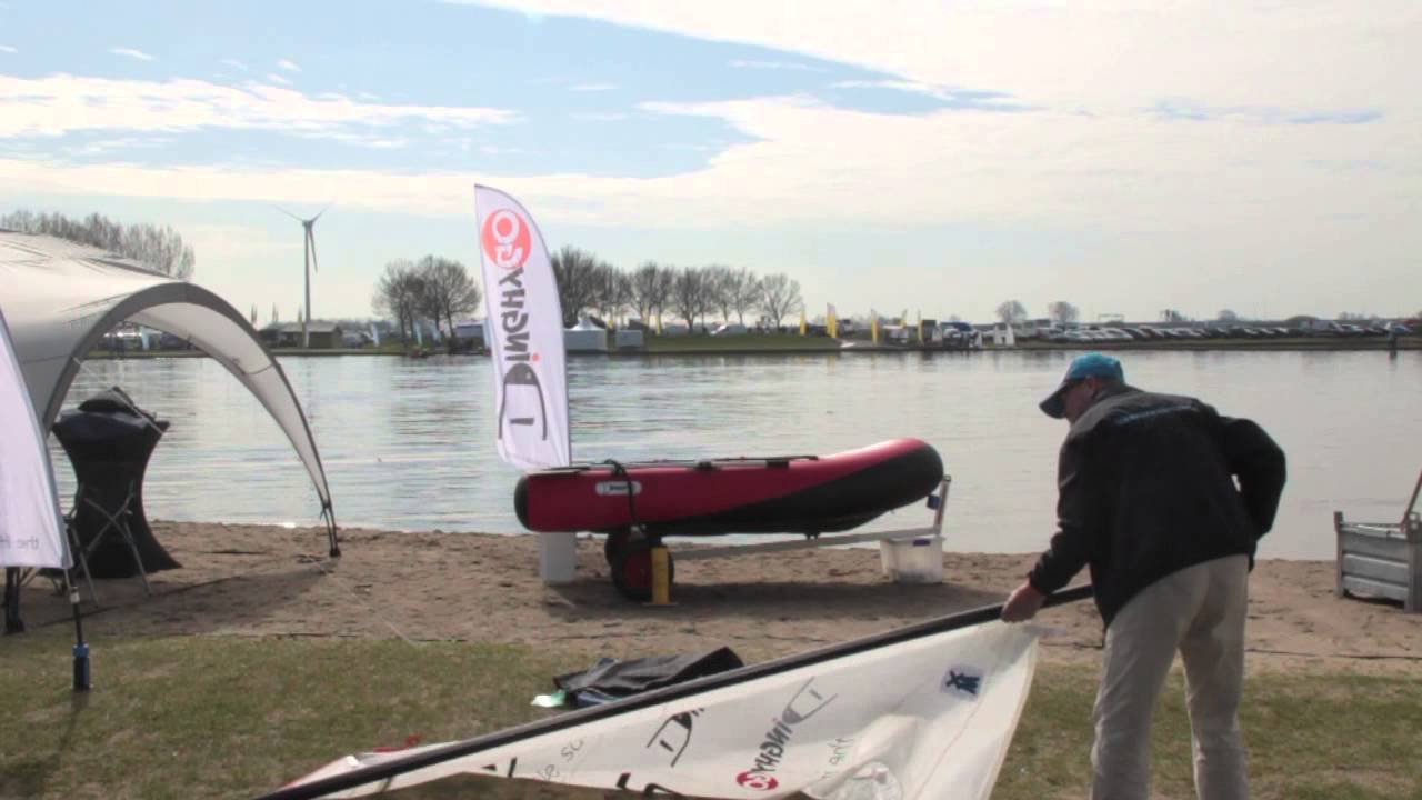 Demonstration how to install DinghyGo, the inflatable sailboat YouTube