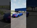 Porsche vs Mercedes: Under Semi-Truck Challenge! 🔥#shorts #carcrash