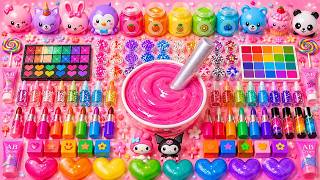 🔴LIVE | Satisfying Slime ASMR 🌈 DIY How To Make Glossy Rainbow Slime Mixing Makeup Lipstick Glitters