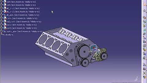 Catia V5 Tutorial 092   Compass Translation Assembly