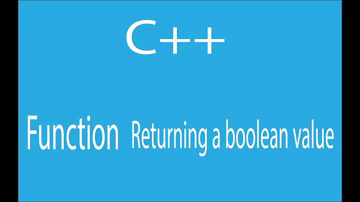 C++ - Function returning a boolean value