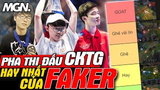 Xếp Hạng Những Pha Thi Đấu Hay Nhất Của Faker Tại CKTG | MGN eSports