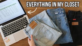 My crazy closet spreadsheet & why EVERYONE should do a closet audit | sustainable fashion