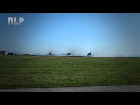 RAF Valley - 3 Jets Take Off Together [HD]