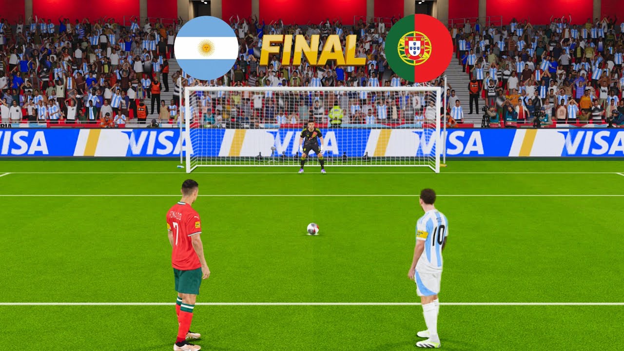 Argentina vs Portugal penalty Shootout | Messi vs Ronaldo | PES efootball 2026 