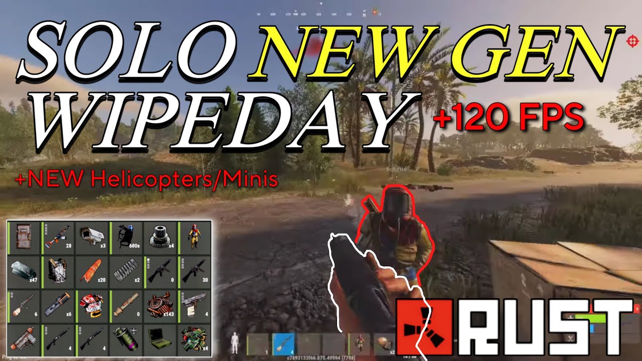 SOLO WIPEDAY on NEW GEN RUST CONSOLE | Rust Console Ps5 - YouTube