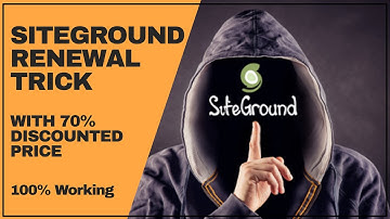 Siteground Renewal Trick | 70% Discounted Price | 100% Working