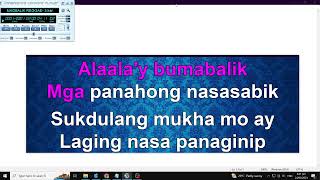 MAGBALIK  - CAlla lily Raggae Version (karaoke)
