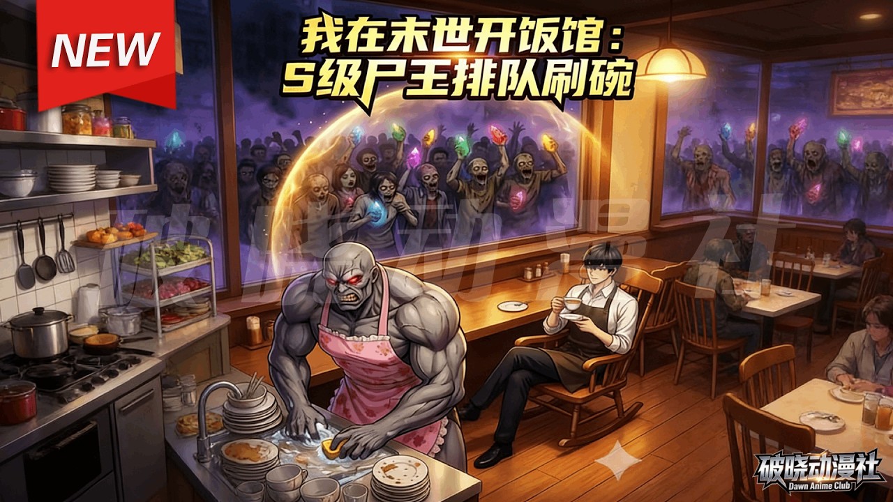 MULTISUB📢新番上线《我在末世开饭馆：S级尸王排队刷碗》第1~59集丨末世废土，林凡经营一家绝“和平饭馆”，S级尸王化身乖巧的安保与苦力，财阀首脑成为狂热的基建包工头！#漫剧 #破晓动漫社