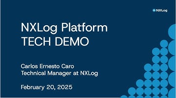 NXlog Platform - Tech Demo