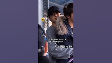 He wants to stay with him but 😒 #jinkook#jin#jungkook