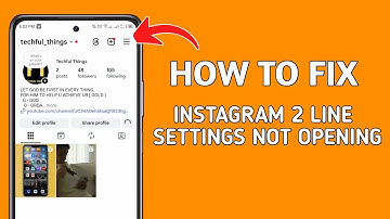 Fix Instagram Three Line Menu Not Opening | Instagram Settings Not Working Problem Solved (2025)