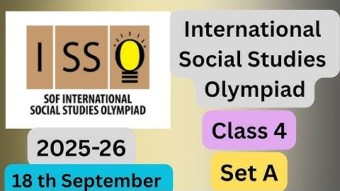 #FavFive | SOF International Social Studies Olympiad Class 4 Set A 2025-26 | ISSO | #isso | #class4