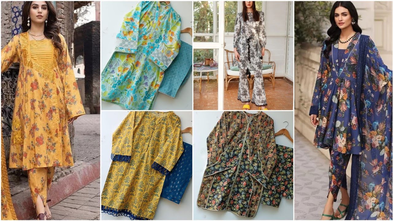 Printed Dress Designs+Short Frocks for Eid 2023 | Summer Dress ...
