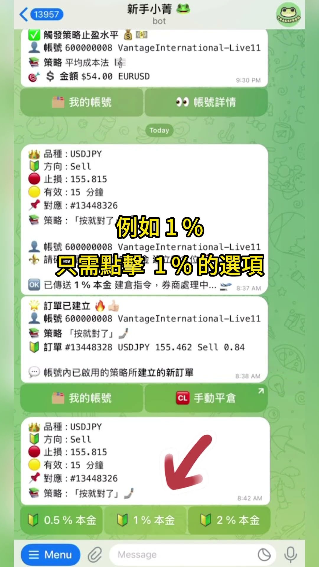 TradeFrogBot 交易訊號教學
