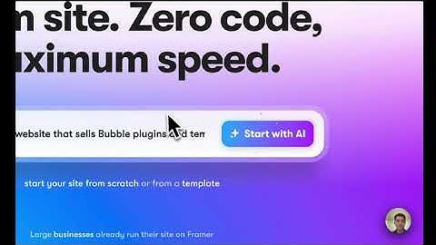 Demo tạo website từ AI của Framer (Nền tảng nocode tạo website như design trên Figma)
