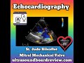 St. Jude Bileaflet Mechanical Mitral Valve, Echocardiography, Ultrasound Board Review, Severe MR