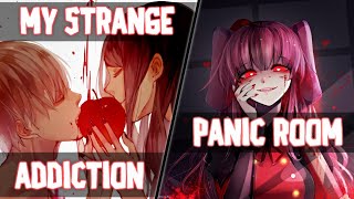 Nightcore - My Strange Addiction/Panic Room (Lyrics/Collab)