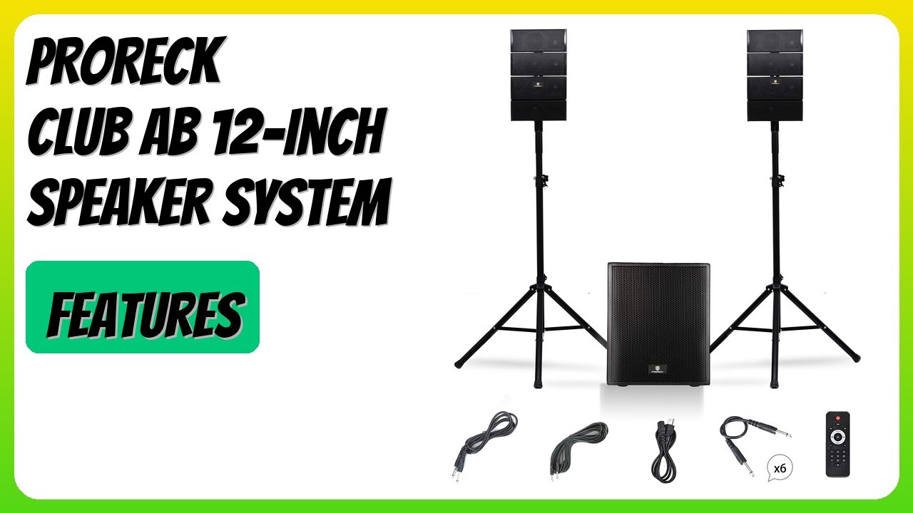 REVIEW (2025): PRORECK Club AB 12-Inch Speaker System. Features