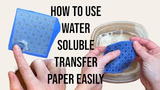How to use water soluble transfer paper properly and easily, DIY, Polymer clay