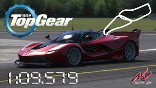 Car: 2015 ferrari fxx-k mgu-k mode: qualify track: top gear test track
driver: julio kronbauer lap time: 1:09.579