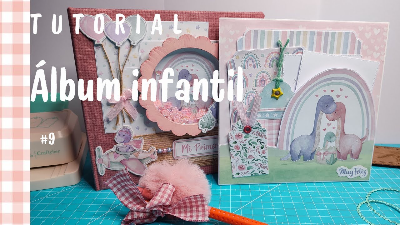 📖 💡 Scrapbooking fácil: paso a paso Album Infantil | inspiración