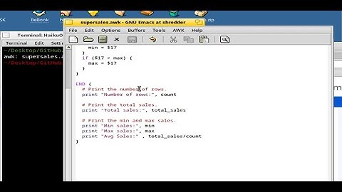 Haiku/Emacs/gawk| Superstore  Data naalytics(vid 01)