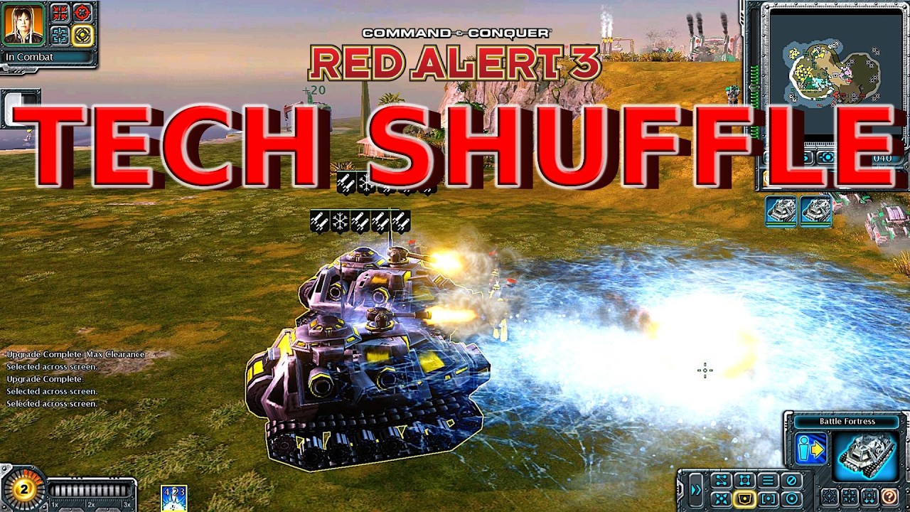 Red Alert 3 Tech Shuffle MOD Allies Sub Faction Gameplay | Tough Fight when Enemy Stick Together!