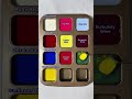 Mixing 4 Colors to Create 12 Colors #colormixing #satisfying #mixcolor