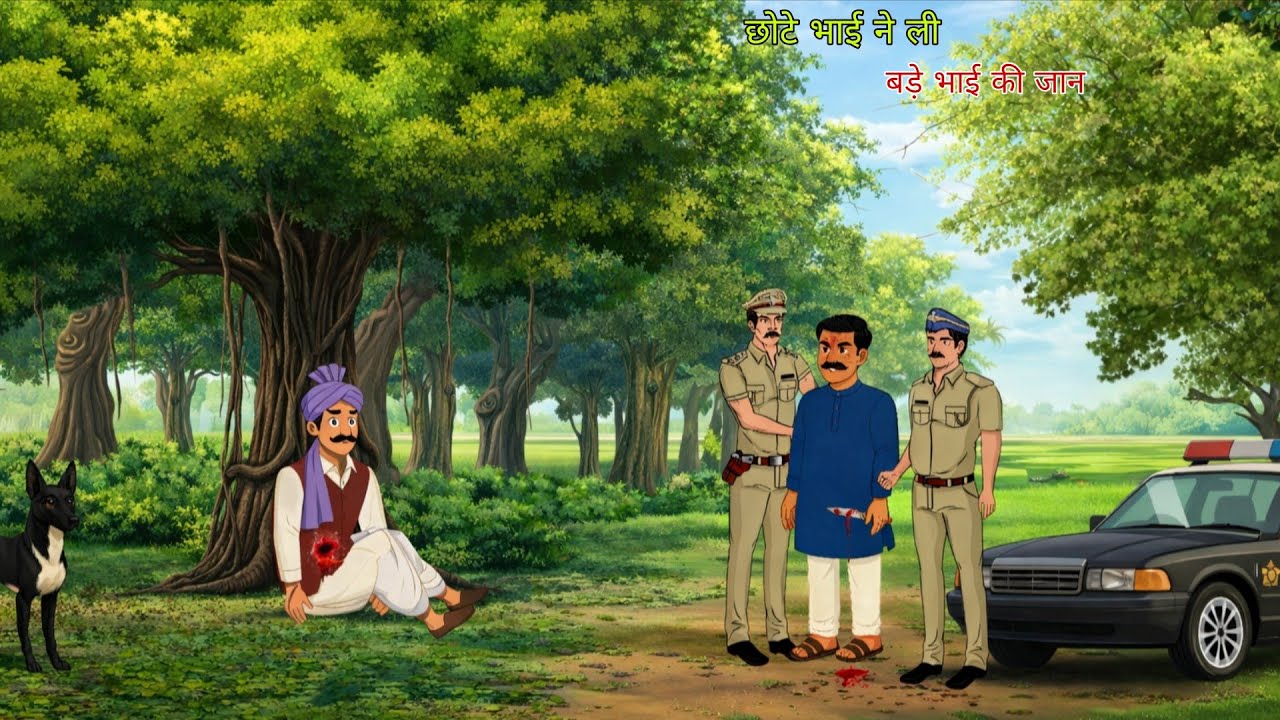 छोटे भाई ने ली बड़े भाई की जान 😱 | Emotional Cartoon Story | Hindi Kahaniya Moral Stories