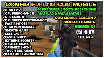 Update Config Cod Mobile Anti Lag 60 Fps Super Smooth Responsive + High Fps Fast Render | Cod mobile