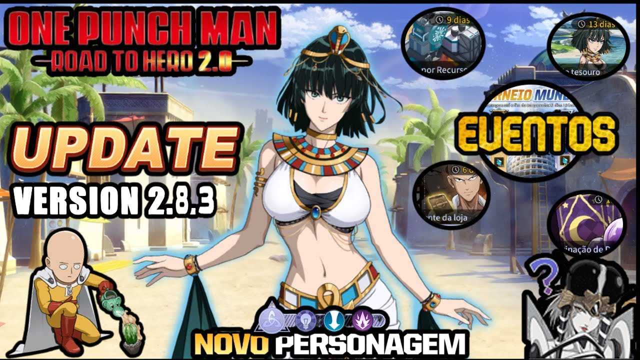 さちこページ One Punch Man Road to Hero 2.0 Atualização Versão 2.8.3 New Heros