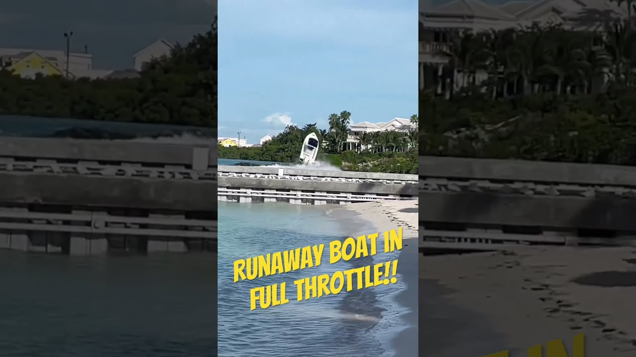 Runaway Boat Stuck In Full Throttle Crashes Crash Shorts