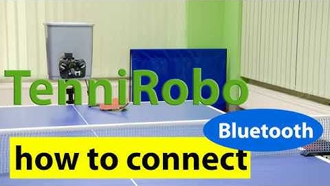 How to connect bluetooth: TenniRobo mobile application