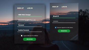 Transparent Login Form With Glass Effect in HTML CSS | On Click Show Hide Login Form