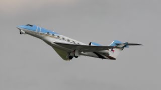 Gulfstream G600 N600TX Take Off at Cambridge Airport