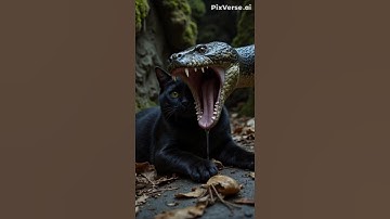 Curious Cat Meets Snake for the First Time! 🐍👀🐈 #cat #cats #kitten #cutecat #shorts